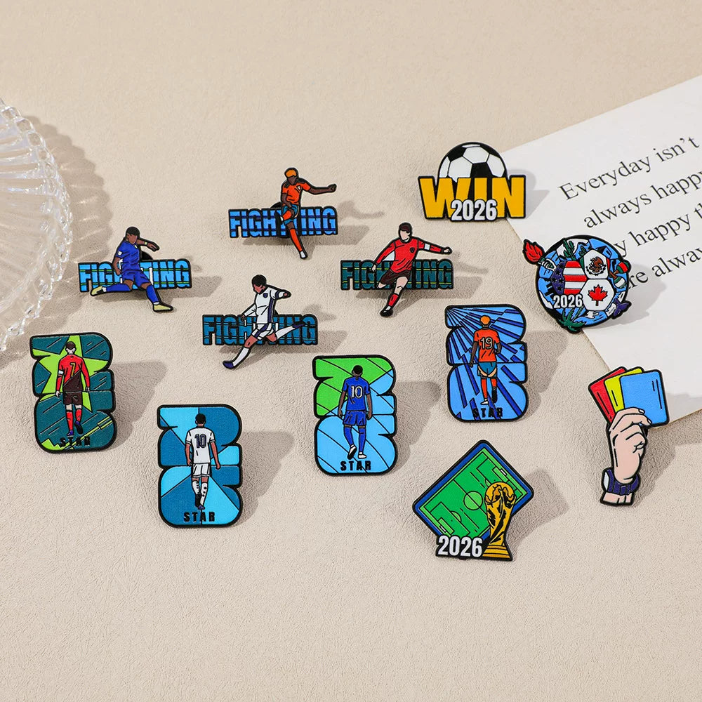 2026 FIFA World Cup Fan-Themed Sports Commemorative Alloy Pin, No. 7.10.19