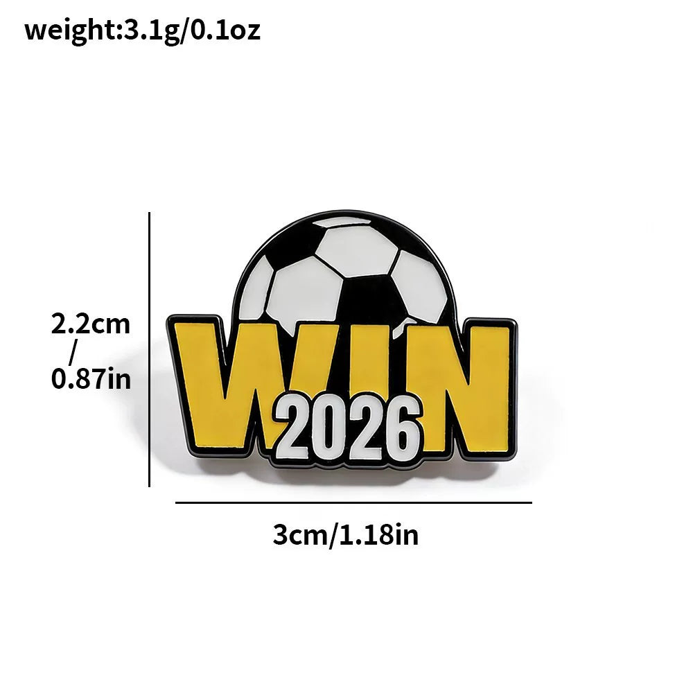 2026 FIFA World Cup Fan-Themed Sports Commemorative Alloy Pin, No. 7.10.19