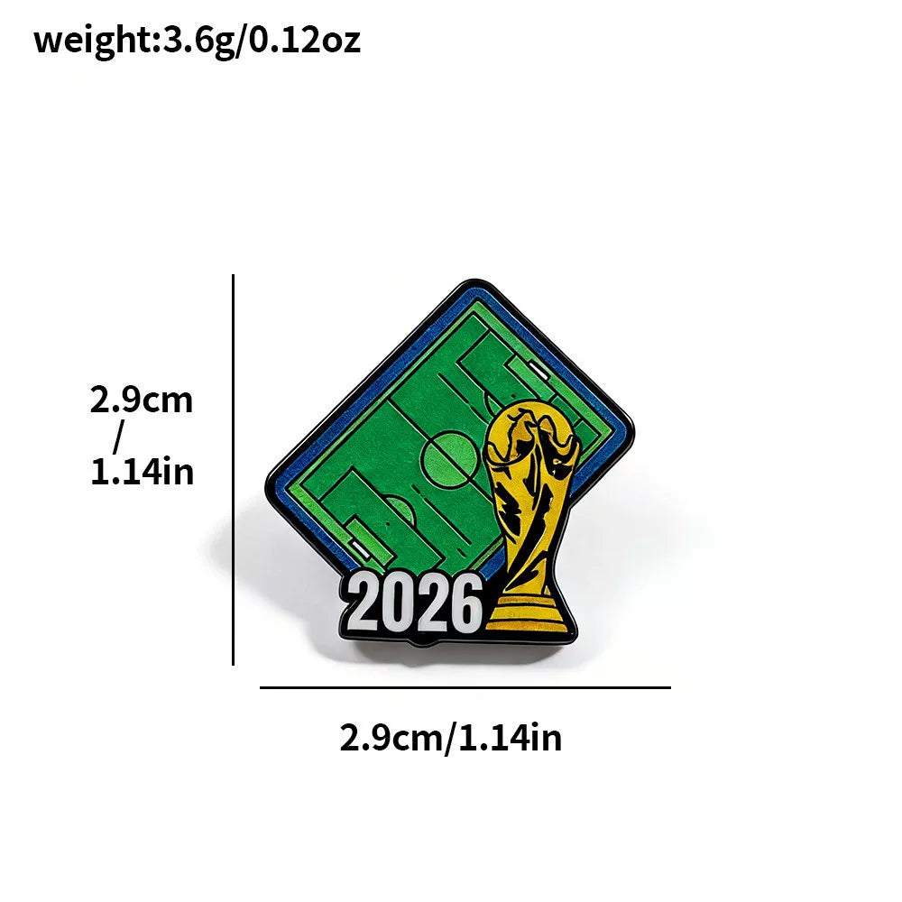 2026 FIFA World Cup Fan-Themed Sports Commemorative Alloy Pin, No. 7.10.19