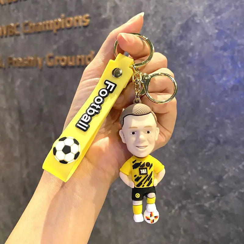 Football Jersey 2026 Keychain Cartoon Figures Soccer Birthday Party Supplies Toy Key Ring Messii Souvenir for Men Cup 2026 Ball