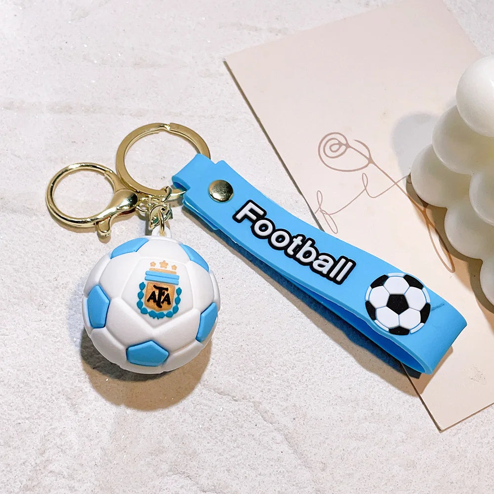 Football Jersey 2026 Keychain Cartoon Figures Soccer Birthday Party Supplies Toy Key Ring Messii Souvenir for Men Cup 2026 Ball