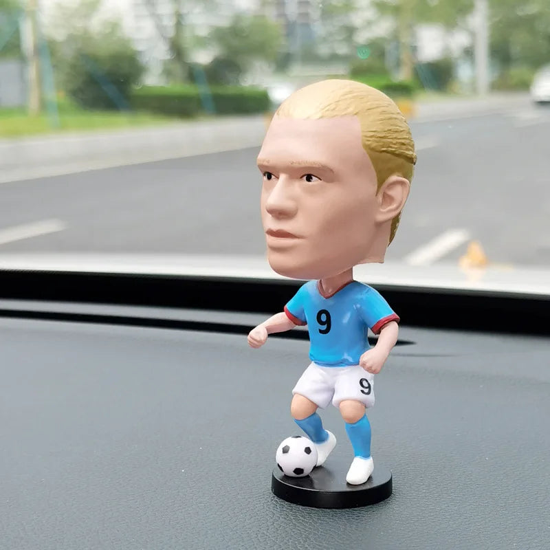 Football star doll car ornament gives boys gifts C Ronaldo star week character Neymar shaking his head doll birthday gift