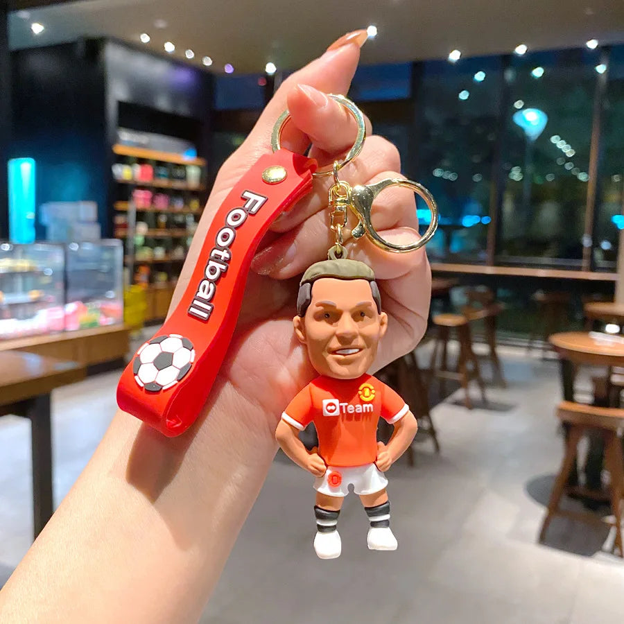 Football Jersey 2026 Keychain Cartoon Figures Soccer Birthday Party Supplies Toy Key Ring Messii Souvenir for Men Cup 2026 Ball