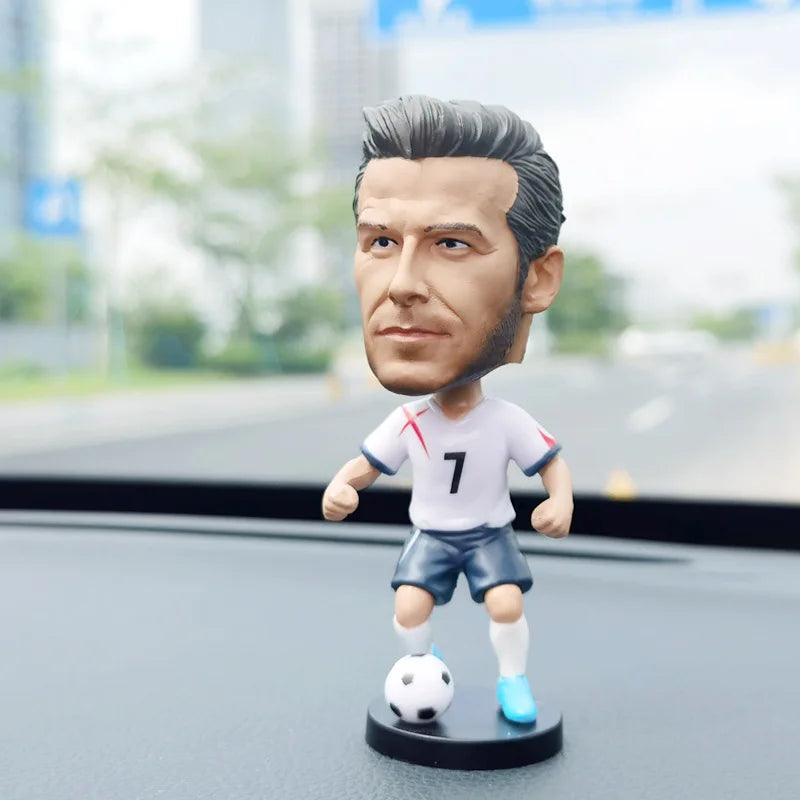 Football star doll car ornament gives boys gifts C Ronaldo star week character Neymar shaking his head doll birthday gift