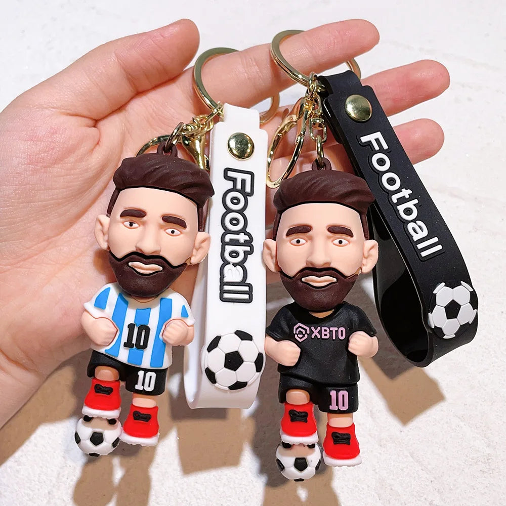 Football Jersey 2026 Keychain Cartoon Figures Soccer Birthday Party Supplies Toy Key Ring Messii Souvenir for Men Cup 2026 Ball