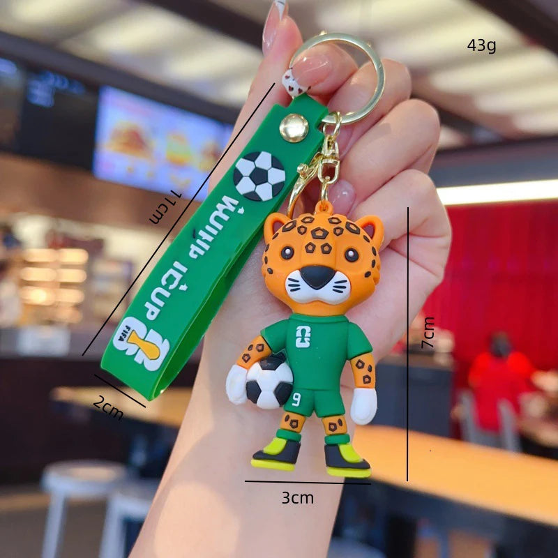 Football Jersey 2026 Keychain Cartoon Figures Soccer Birthday Party Supplies Toy Key Ring Messii Souvenir for Men Cup 2026 Ball