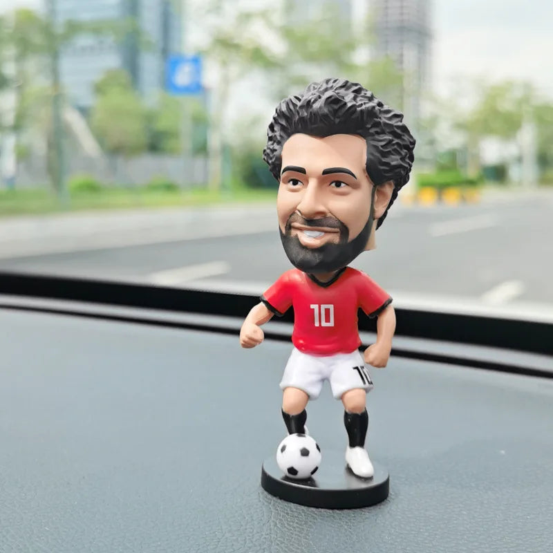 Football star doll car ornament gives boys gifts C Ronaldo star week character Neymar shaking his head doll birthday gift