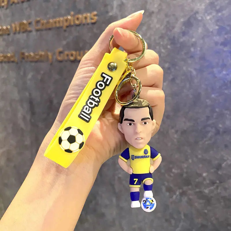 Football Jersey 2026 Keychain Cartoon Figures Soccer Birthday Party Supplies Toy Key Ring Messii Souvenir for Men Cup 2026 Ball