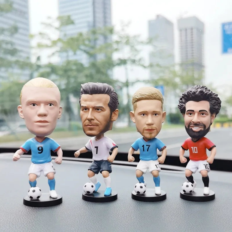 Football star doll car ornament gives boys gifts C Ronaldo star week character Neymar shaking his head doll birthday gift