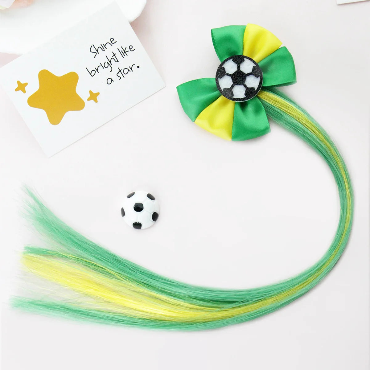 Football fans cheered for the national team players and danced wildly at the sports party, wearing hairpins and headbands.