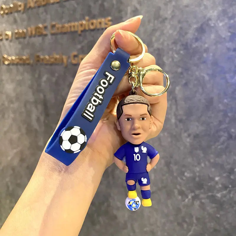 Football Jersey 2026 Keychain Cartoon Figures Soccer Birthday Party Supplies Toy Key Ring Messii Souvenir for Men Cup 2026 Ball