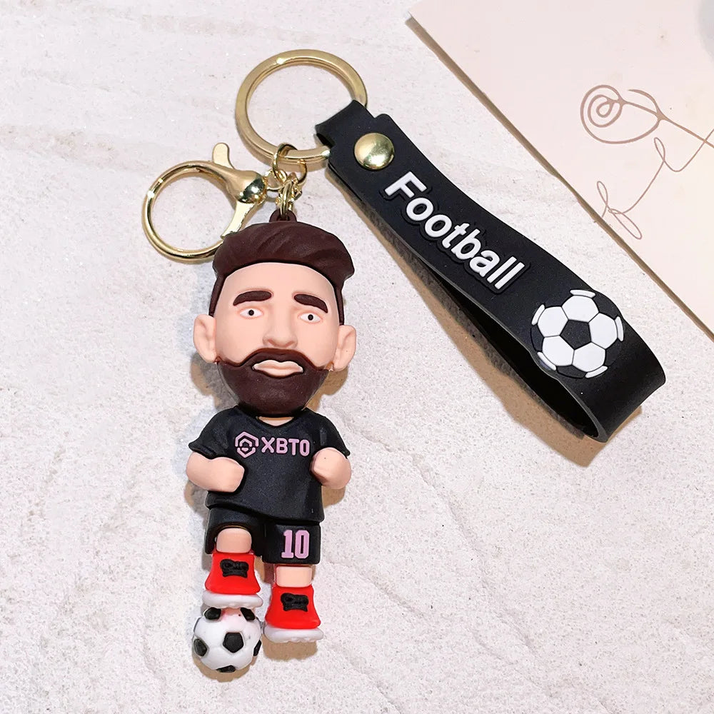 Football Jersey 2026 Keychain Cartoon Figures Soccer Birthday Party Supplies Toy Key Ring Messii Souvenir for Men Cup 2026 Ball