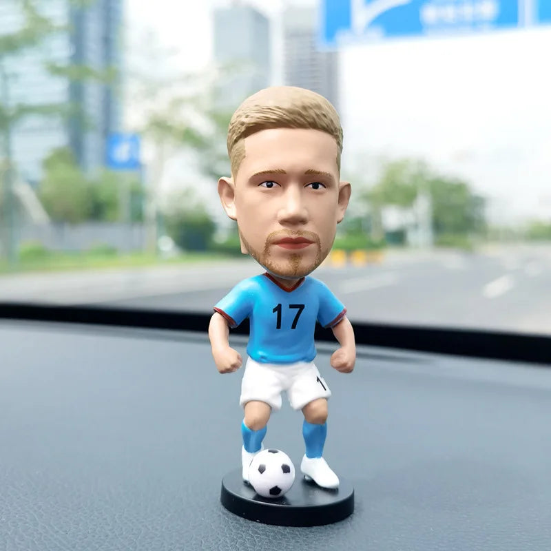Football star doll car ornament gives boys gifts C Ronaldo star week character Neymar shaking his head doll birthday gift