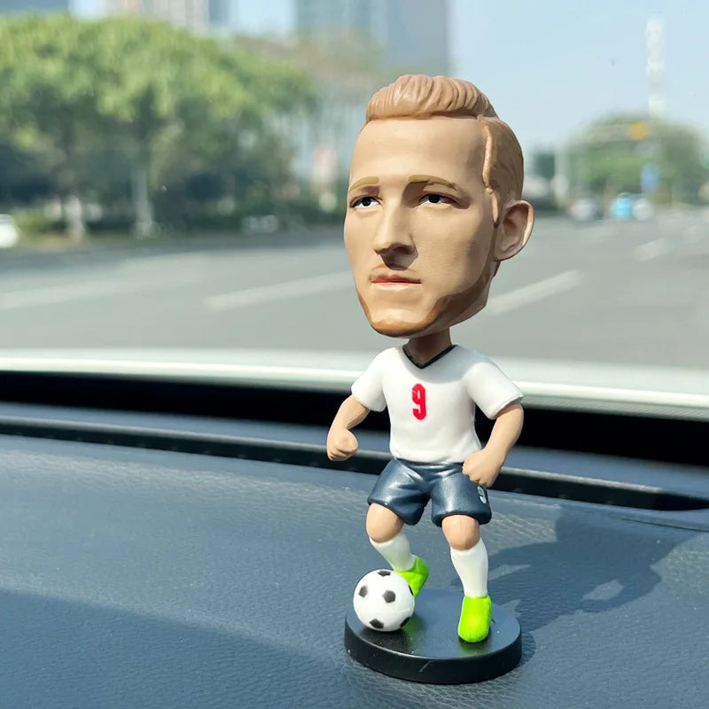 Football star doll car ornament gives boys gifts C Ronaldo star week character Neymar shaking his head doll birthday gift