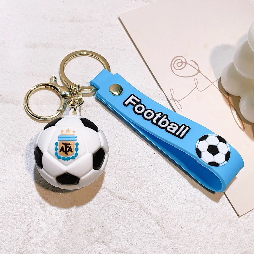 Football Jersey 2026 Keychain Cartoon Figures Soccer Birthday Party Supplies Toy Key Ring Messii Souvenir for Men Cup 2026 Ball