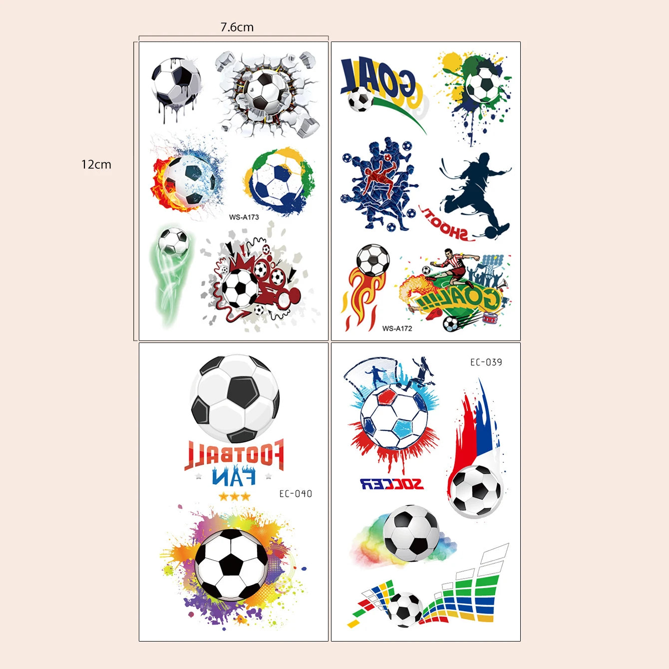 Waterproof Temporary Tattoo Sticker European football France Spain England UK flag Fake Tatto Flash Tatoo Tato for Girl Men