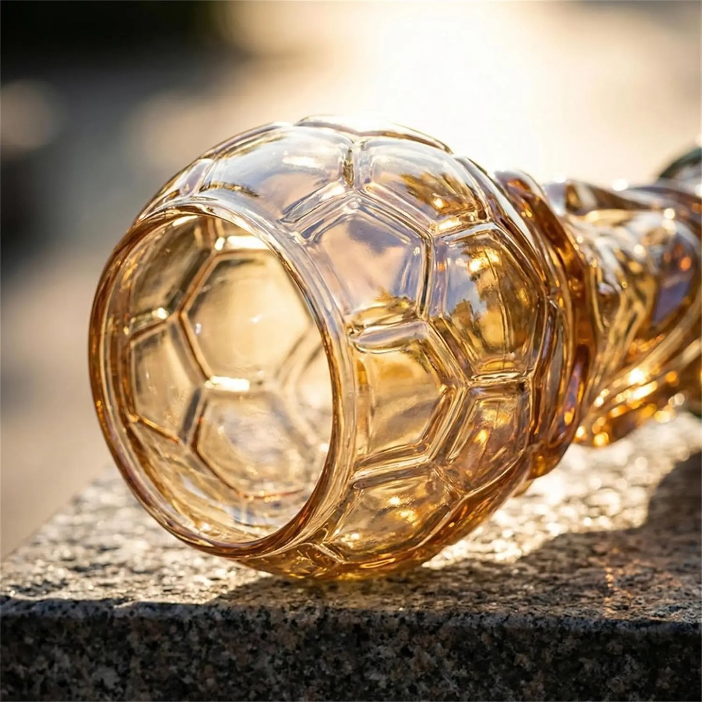 Soccer Beer Glass , 16oz Trophy Shaped Drinking Cup for Viewing Parties, Novelty Gifts for Soccer Fans Father