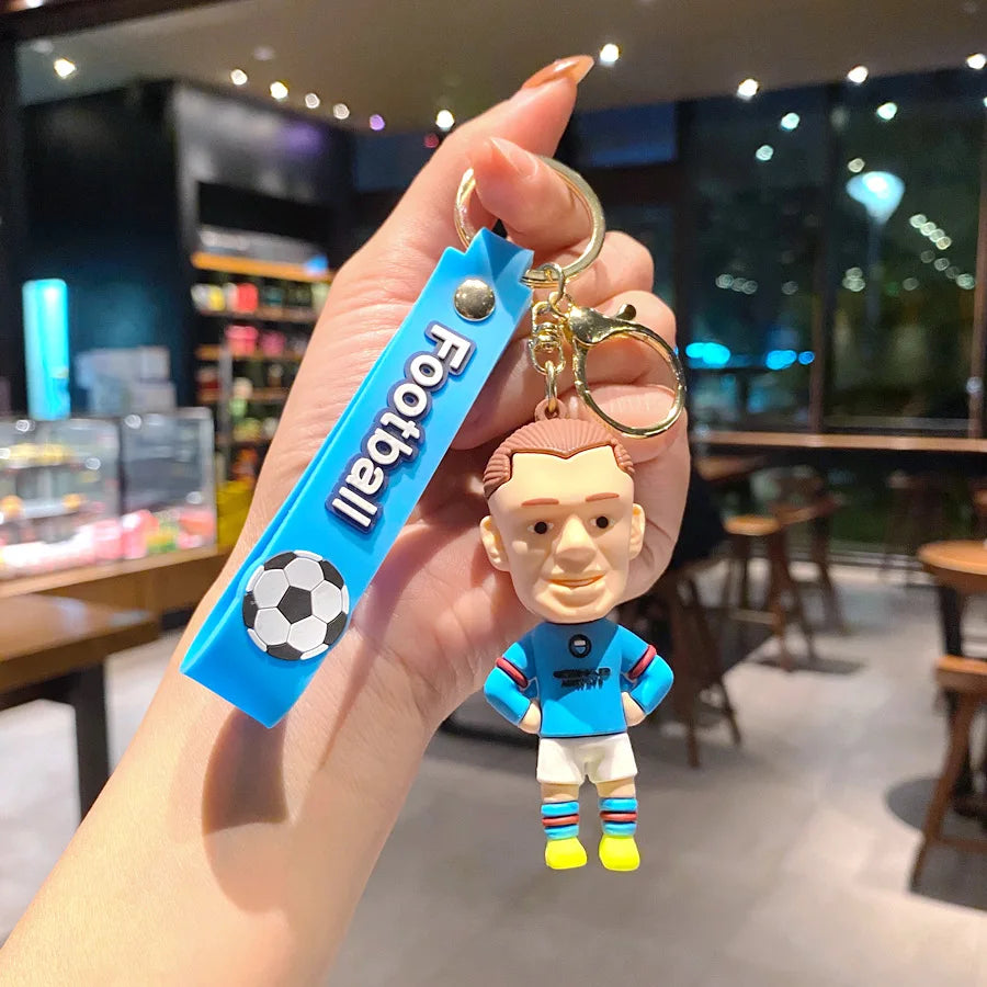 Football Jersey 2026 Keychain Cartoon Figures Soccer Birthday Party Supplies Toy Key Ring Messii Souvenir for Men Cup 2026 Ball