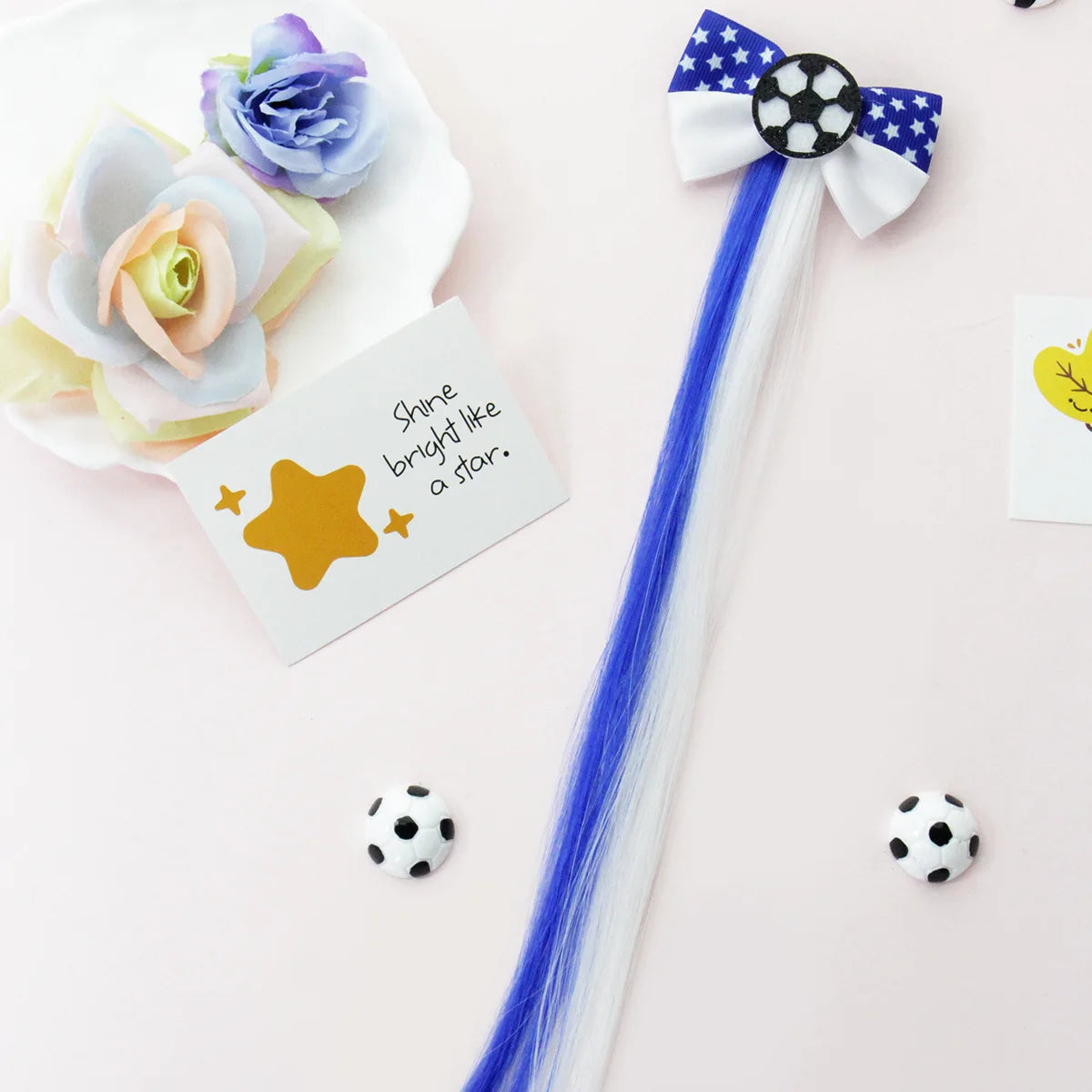 Football fans cheered for the national team players and danced wildly at the sports party, wearing hairpins and headbands.