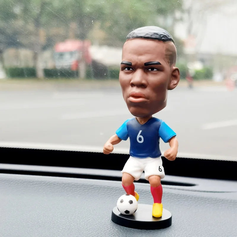 Football star doll car ornament gives boys gifts C Ronaldo star week character Neymar shaking his head doll birthday gift