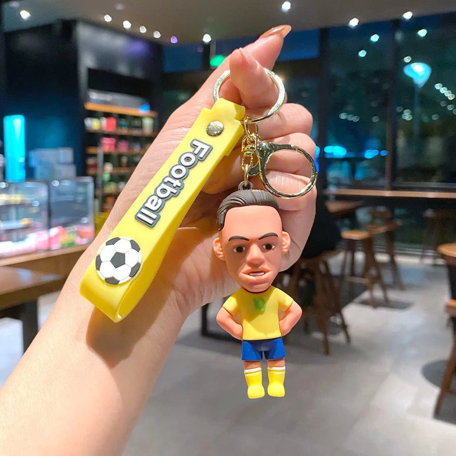 Football Jersey 2026 Keychain Cartoon Figures Soccer Birthday Party Supplies Toy Key Ring Messii Souvenir for Men Cup 2026 Ball