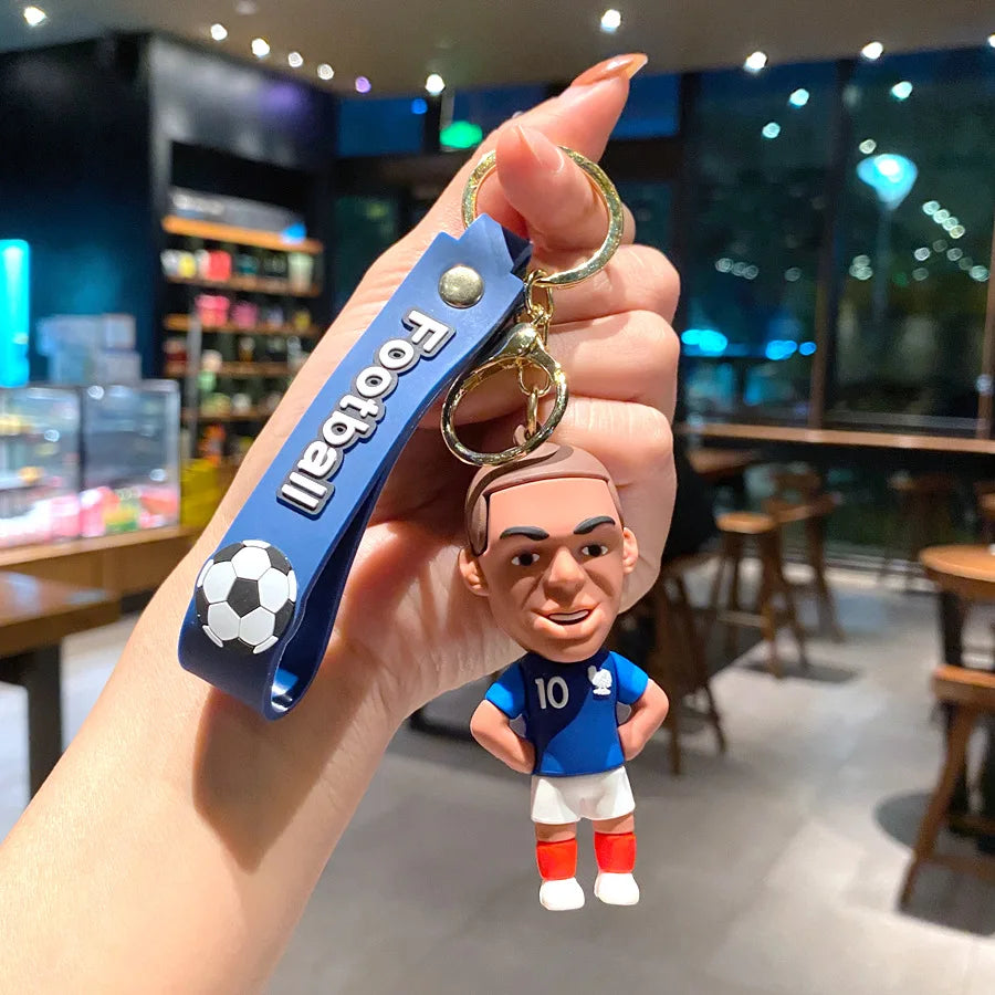 Football Jersey 2026 Keychain Cartoon Figures Soccer Birthday Party Supplies Toy Key Ring Messii Souvenir for Men Cup 2026 Ball