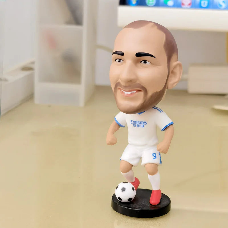 Football star doll car ornament gives boys gifts C Ronaldo star week character Neymar shaking his head doll birthday gift