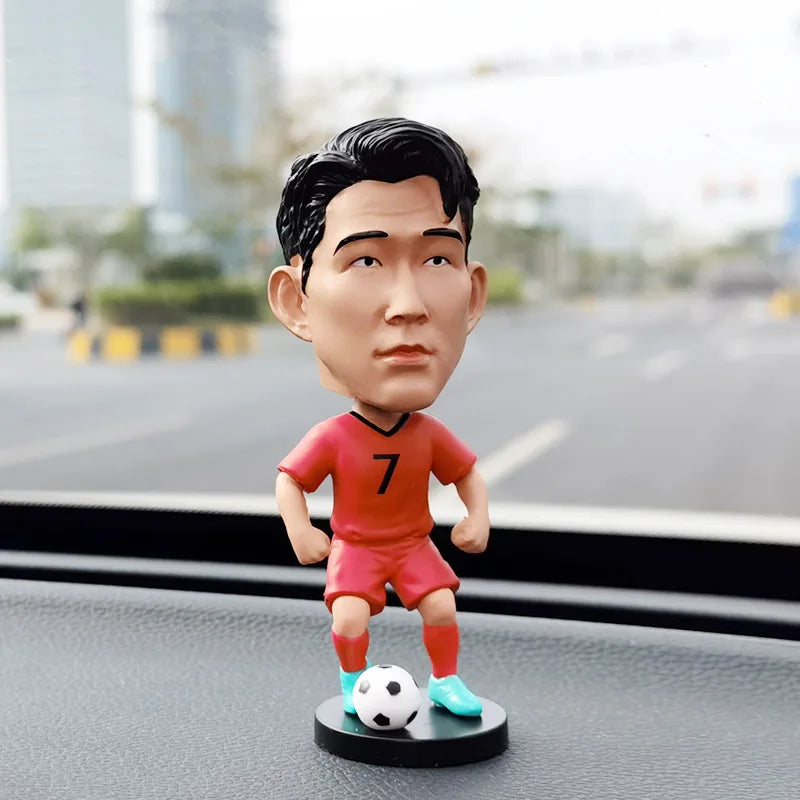 Football star doll car ornament gives boys gifts C Ronaldo star week character Neymar shaking his head doll birthday gift