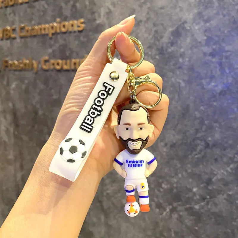 Football Jersey 2026 Keychain Cartoon Figures Soccer Birthday Party Supplies Toy Key Ring Messii Souvenir for Men Cup 2026 Ball