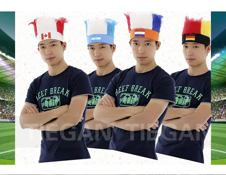 2026 Soccer World Cup 32-Team Headwear: Fan Cheering Accessories – Germany and Brazil Soccer Fan Hats