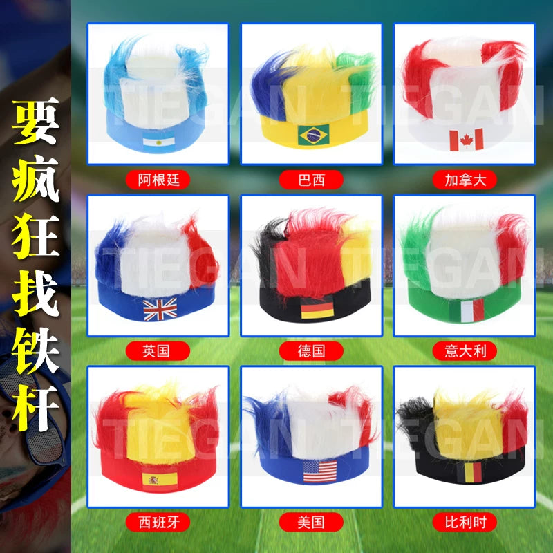 2026 Soccer World Cup 32-Team Headwear: Fan Cheering Accessories – Germany and Brazil Soccer Fan Hats