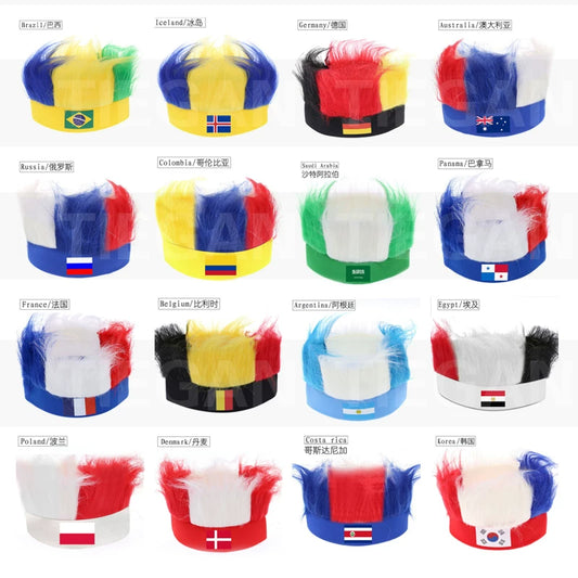 2026 Soccer World Cup 32-Team Headwear: Fan Cheering Accessories – Germany and Brazil Soccer Fan Hats